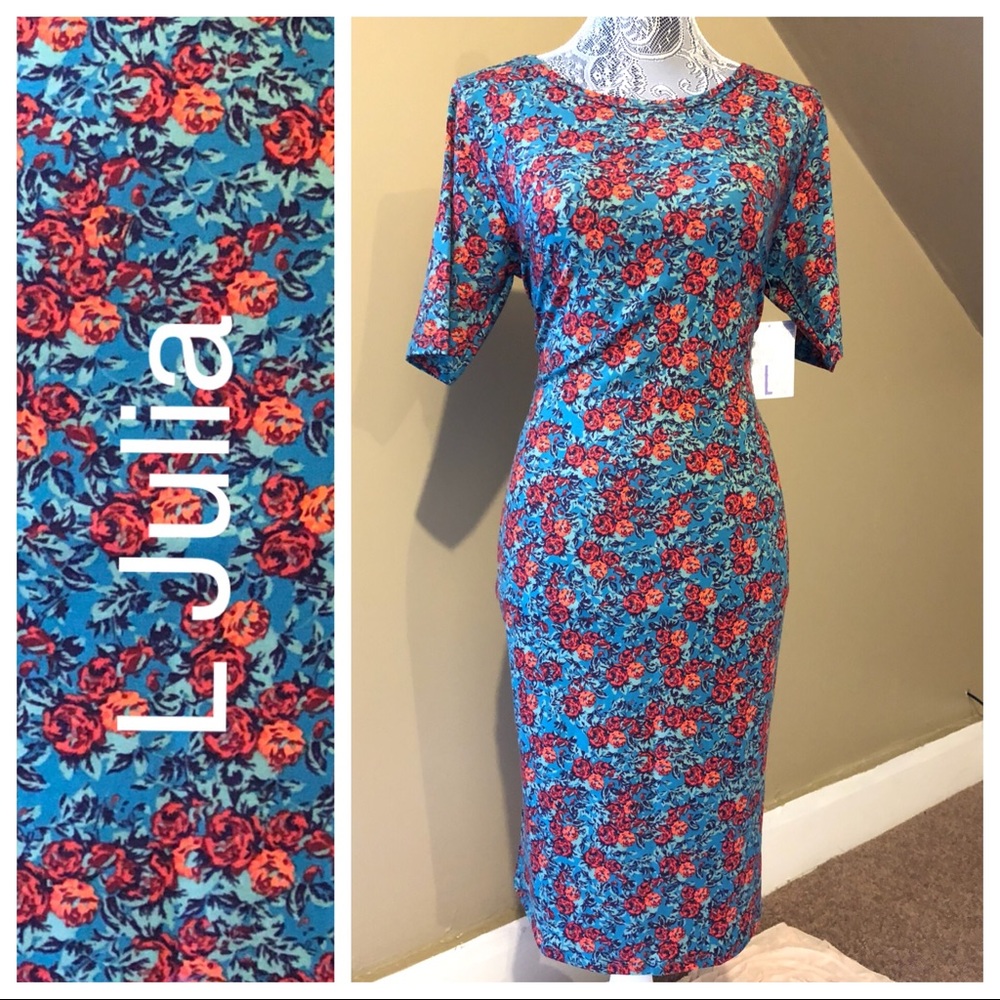 Lularoe Julia L GORGEOUS floral print!